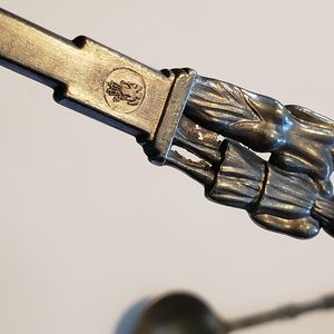 Accents - Set of 5 Pewter Dutch Wedding spoons very nice Accents - Set of 5 Pewter Dutch Wedding spoons very nice